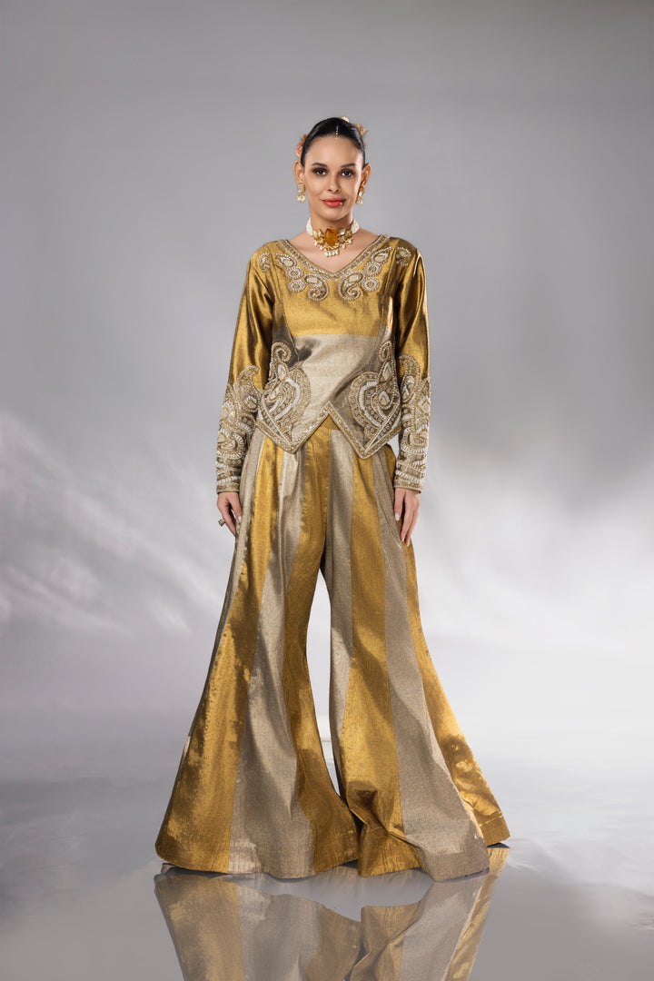 Gold Tissue Paisley Set