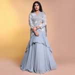Load image into Gallery viewer, Grace Blue drape skirt
