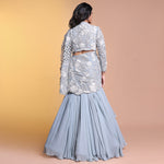 Load image into Gallery viewer, Grace Blue drape skirt
