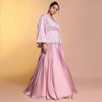 Load image into Gallery viewer, Pink jacket style indowestern
