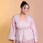 Load image into Gallery viewer, Pink jacket style indowestern
