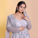 Load image into Gallery viewer, Grey trail fish cut outfit
