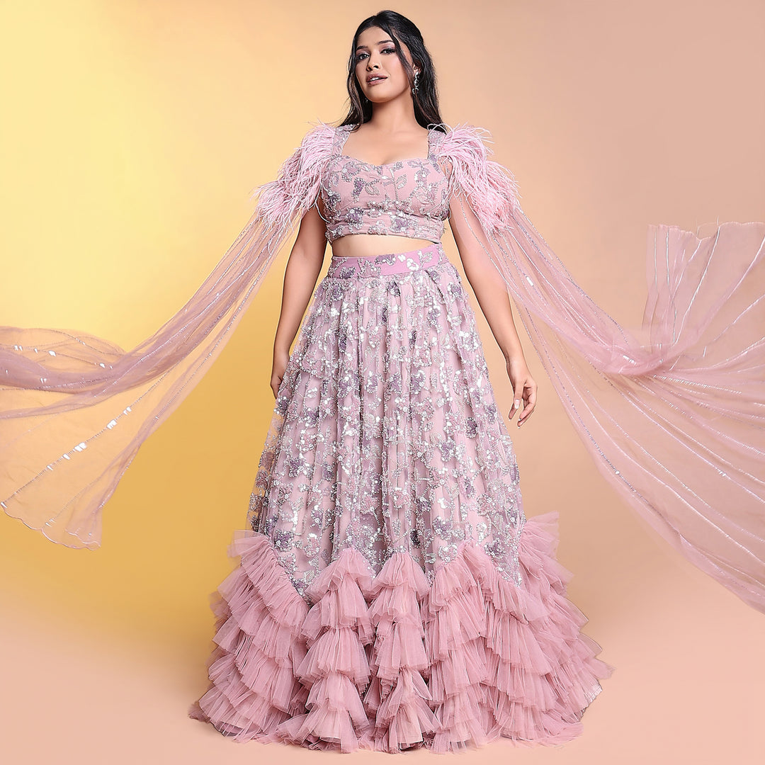 Lavender dramatic indowestern