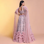 Load image into Gallery viewer, Lavender dramatic indowestern
