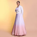 Load image into Gallery viewer, Ombrae lehenga with jacket style indowestern
