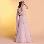 Load image into Gallery viewer, Onion pink drape indowestern
