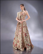 Load image into Gallery viewer, Pista green crepe silk Lehenga blouse and dupatta same fabric