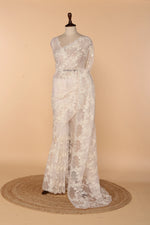 Load image into Gallery viewer, Powder Pink Soft Organza Saree with Chikankari &amp; Self Sequin Border
