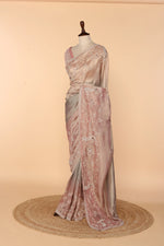 Load image into Gallery viewer, Metallic Tissue Saree with Zardosi, Sequin &amp; Cutdana Work
