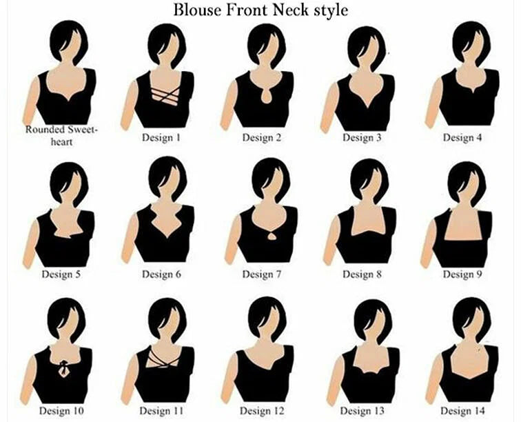 Blouse Front Neck style