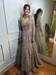 Grey sequin bridal lehenga