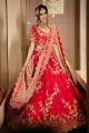 Red Bridal Lehenga in Zardosi Work 