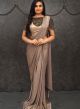 Shimmery Copper Designer Drape Sarees For Women Online - Emiraas By Indrani